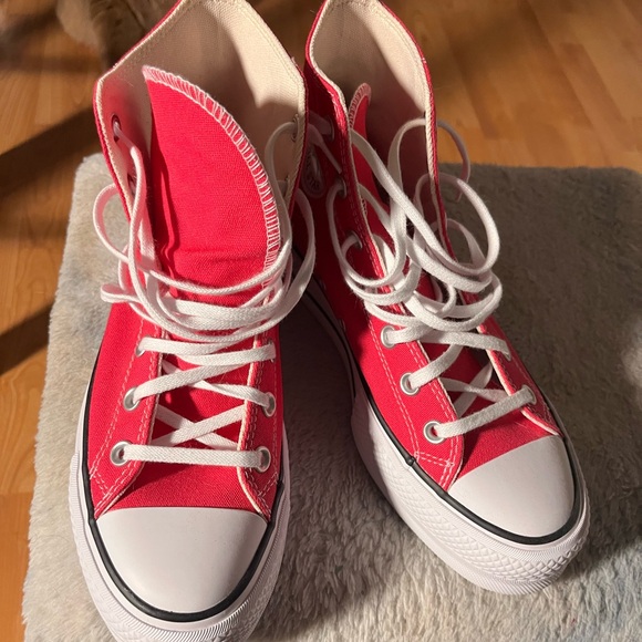 Hot Pink Platform Chucks - Picture 3 of 4